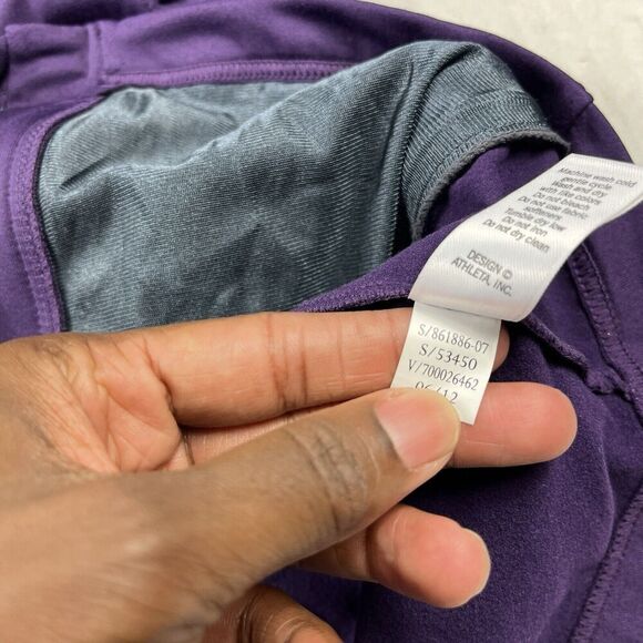 Athleta Womens Half Mile Running Jacket Purple Performance Hooded Full Zip XS/S - Picture 10 of 12